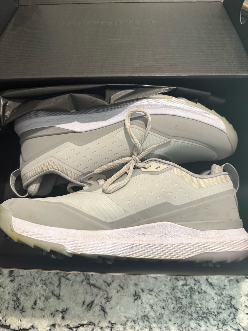 Travis Mathew The NuAge Mega Golf Shoe - Light Gray